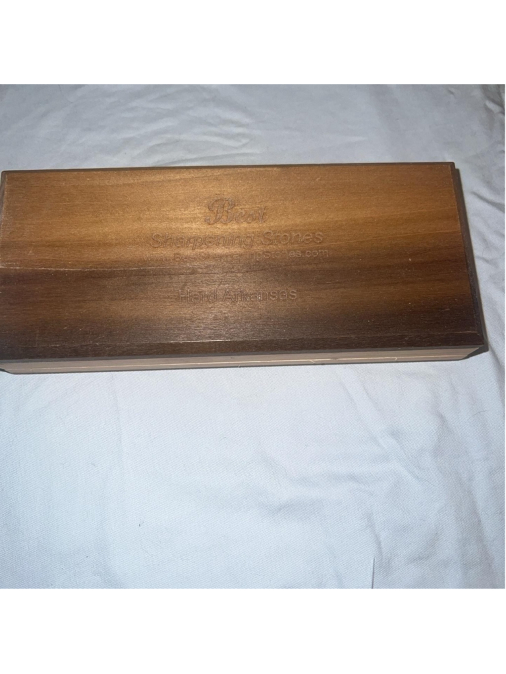 Best Sharpening Stones Hard Arkansas Knife Stone Brown Wood Box Manual Oil